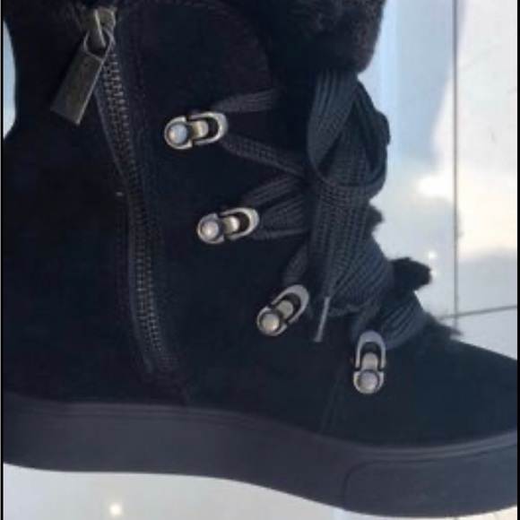 JSLIDES WINTER BOOTIES BLACK WITH FUR - Picture 6 of 8